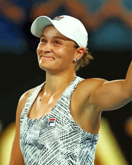 Ashleigh Barty Player paint by numbers