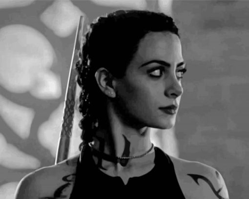 Black And White Isabelle Lightwood paint by numbers