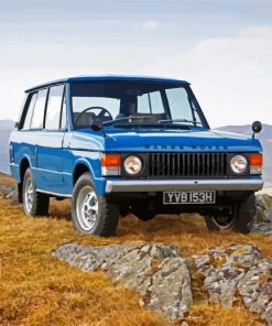 Blue Classic Range Rover paint by numbers