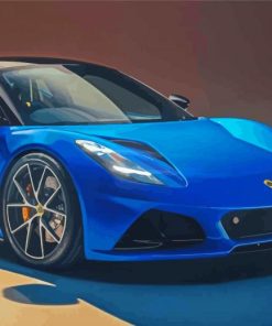 Blue Lotus Car paint by numbers