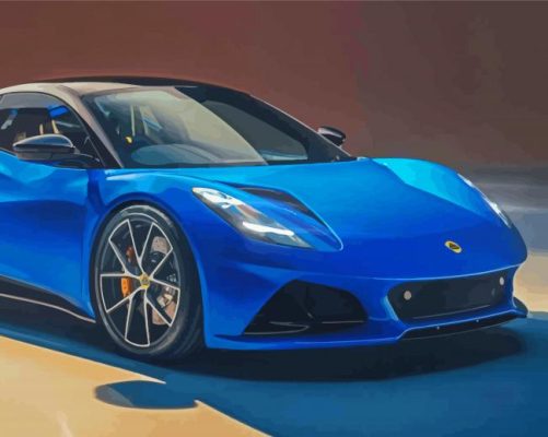 Blue Lotus Car paint by numbers