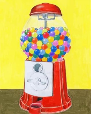 Bubblegum Machine paint by numbers