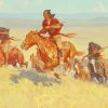 Buffalo Runners Big Horn Basin By Frederic Remington paint by numbers