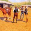 Buying Polo Ponies In The West By Frederic Remington paint by numbers