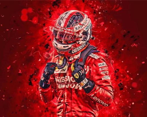 Charles Leclerc paint by numbers