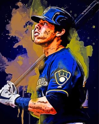 Christian Yelich Art paint by numbers