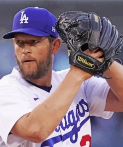 Clayton Kershaw paint by numbers