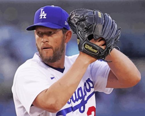 Clayton Kershaw paint by numbers