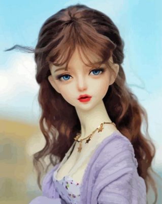 Cute Doll paint by numbers