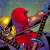 Deadpool Vs Wolverine Fighting paint by numbers