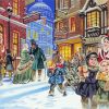 Dickensian Scene paint by numbers