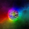 Earth Rainbow Planet paint by numbers