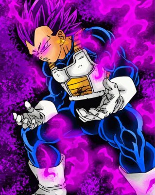 Ego Vegeta Dragon Ball Character paint by numbers