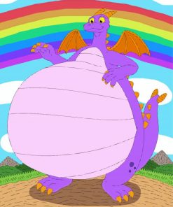Fat Figment Dragon paint by numbers