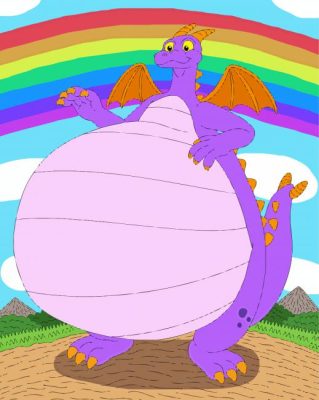 Fat Figment Dragon paint by numbers