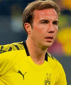 German Football Player Mario Gotze paint by numbers