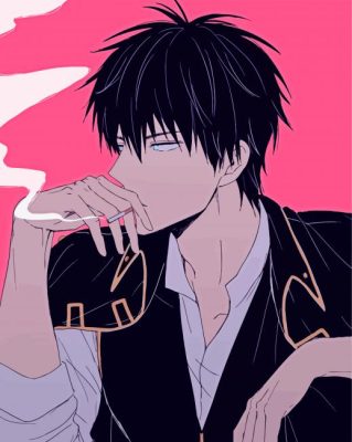 Gintama Toshiro Hijikata Smoking paint by numbers