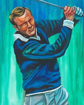 Golfer Arnold Palmer Art paint by numbers