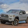Grey Toyota Tacoma Truck paint by numbers