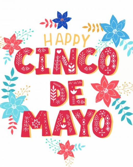 Happy Cinco De Mayo paint by numbers