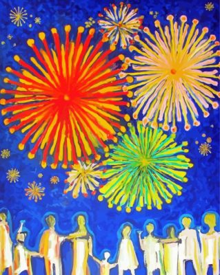 Happy New Year paint by numbers