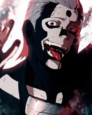 Hidan Naruto Anime Character paint by numbers