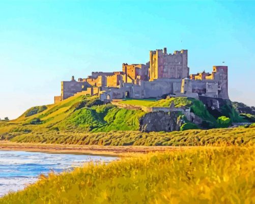 Holy Island Of Lindisfarne paint by numbers