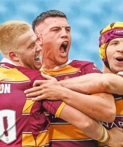Huddersfield Giants Rugby League Players paint by numbers