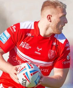 Hull Kingston Rovers Rugby League Team Player paint by numbers