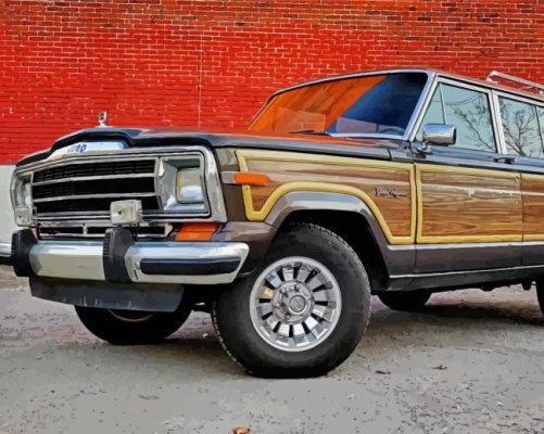 Jeep Grand Wagoneer paint by numbers