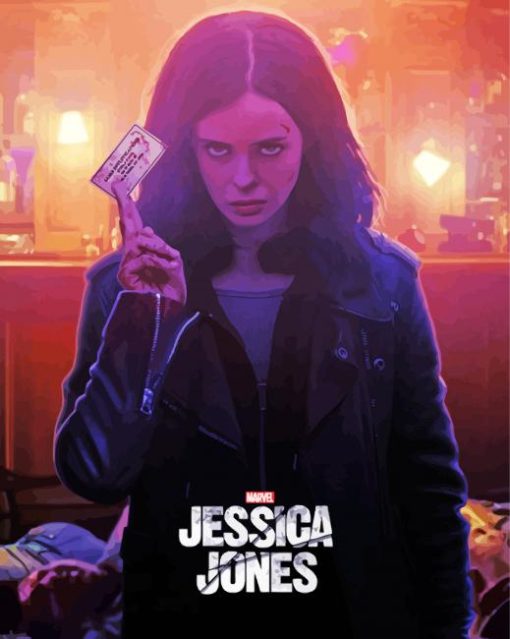 Jessica Jones Poster Art paint by numbers
