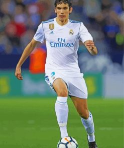 Jesus Vallejo Real Madrid Player paint by numbers