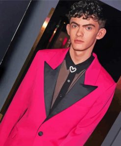 Joe Locke In Pink Suit paint by numbers