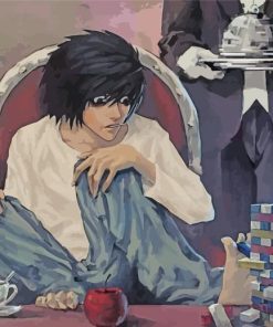 L Lawliet Death Note Manga Serie paint by numbers