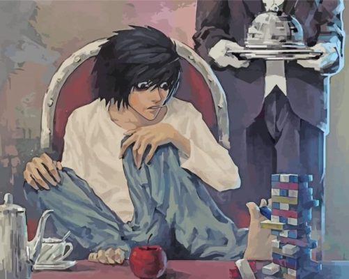 L Lawliet Death Note Manga Serie paint by numbers