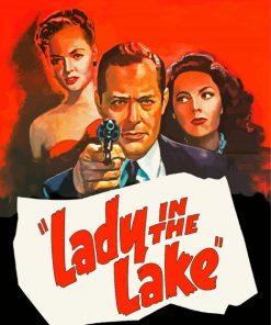 Lady In The Lake Movie Poster paint by numbers