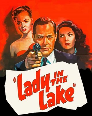 Lady In The Lake Movie Poster paint by numbers