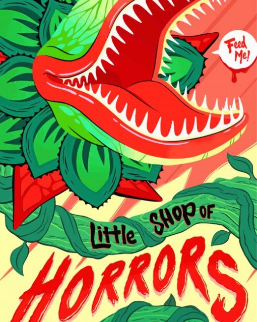 Little Shop Of Horrors Poster paint by numbers