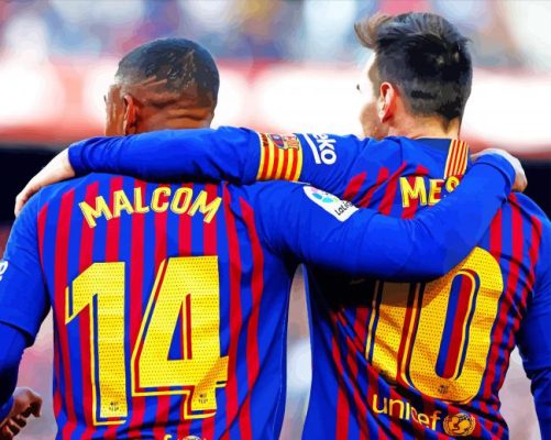 Malcom With Messi paint by numbers