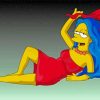 Marge Simpson With Straight Hair paint by numbers
