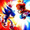 Mario And Sonic Art paint by numbers