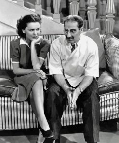 Maureen O Sullivan And Groucho Marx paint by numbers