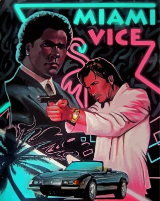 Miami Vice Serie paint by numbers