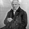 Monochrome Arthur Schopenhauer paint by numbers