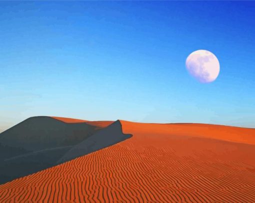 Moon Desert paint by numbers