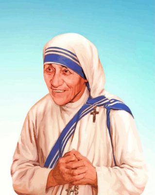 Mother Teresa Art paint by numbers