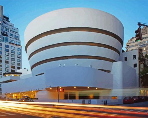 New York Guggenheim Museum paint by numbers