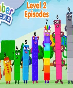 Numberblocks Tv Serie Poster paint by numbers