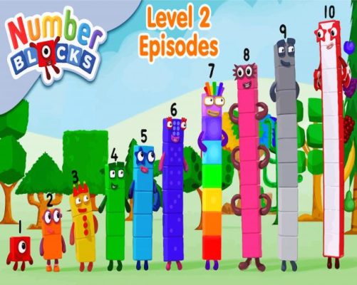 Numberblocks Tv Serie Poster paint by numbers