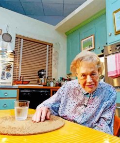Old Julia Child paint by numbers